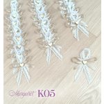 Krajkové svatební vývazky K05 (Cold Gold) – Zboží Dáma