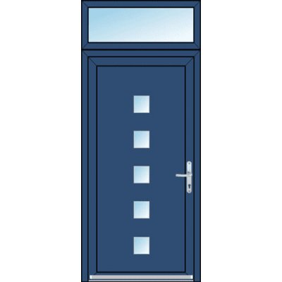 OknaDvereNaMiru.cz Vchodové dveře STYL 103 + Nadsvětlík bílá 110 x 220 cm – Zboží Mobilmania
