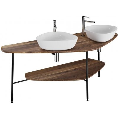 Vitra Plural deska pod umyvadlo 160 cm tmavý dub 64043 – Zbozi.Blesk.cz