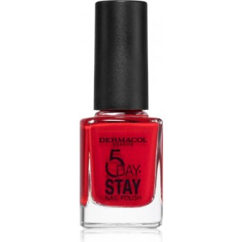 Dermacol 5 Day Stay lak na nehty 21 Monroe Red 11 ml