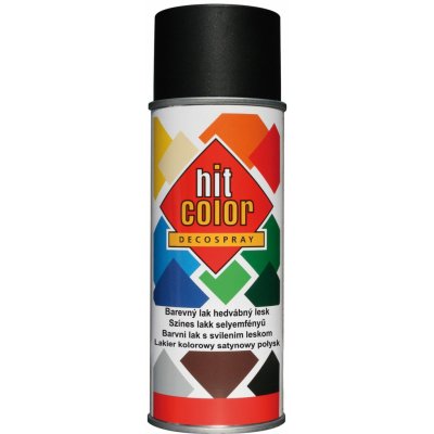 hitcolor Barva pololesklá 400 ml RAL 9005 černá