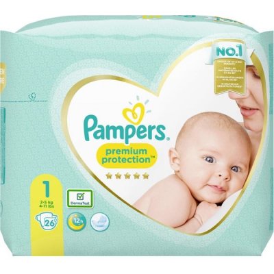 Pampers premium protection 1 26 ks – Zboží Mobilmania