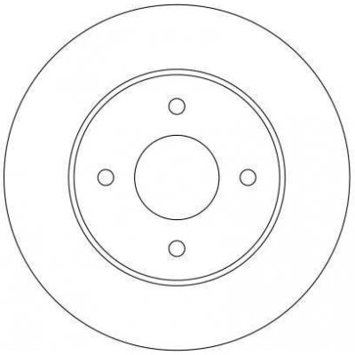 Brzdový kotouč TRW DF4240 - NISSAN PRIMERA – Hledejceny.cz