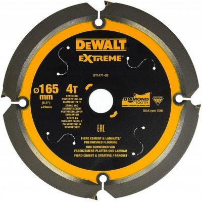 DeWALT DT1471 Pilový kotouč pro cementovláknité desky a laminát 165x20mm 4z – Zboží Dáma