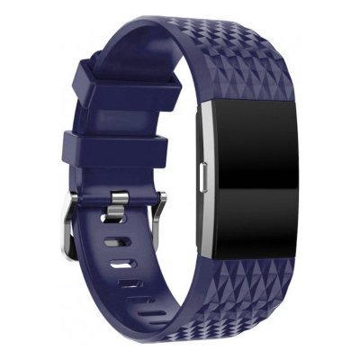 BStrap Silicone Diamond Small řemínek na Fitbit Charge 2, blue SFI002C17 – Zboží Mobilmania