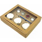 Irisa Kreativní sada vánoční ozdoby skleněné vánoční ozdoby tradiční skleněné vánoční ozdoby Velikost: 6 cm Balení: 1 ks Barva: bílá – Zboží Dáma