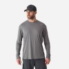 Rybářské tričko, svetr, mikina Caperlan rybářské tričko s UV ochranou 500 šedé