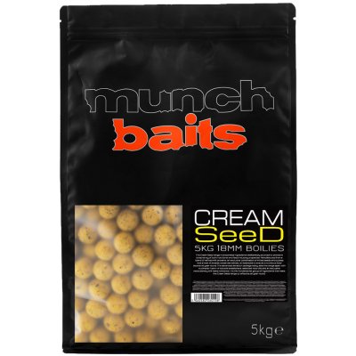 Munch Baits Boilies Cream Seed 5kg 18mm – Hledejceny.cz