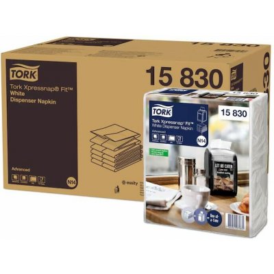 Tork ubrousky Xpressnap Fit přírodní N14 system 720ks 2V 1/2 skládání 21,3x16 720ks 133330 – Hledejceny.cz