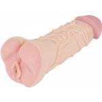 Nature Skin 2 in 1 Extension + Masturbator, realistický masturbátor a návlek na penis – Zboží Mobilmania