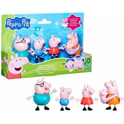 HASBRO Prasátko Peppa Pig rodinka 5 figurek – Zboží Mobilmania