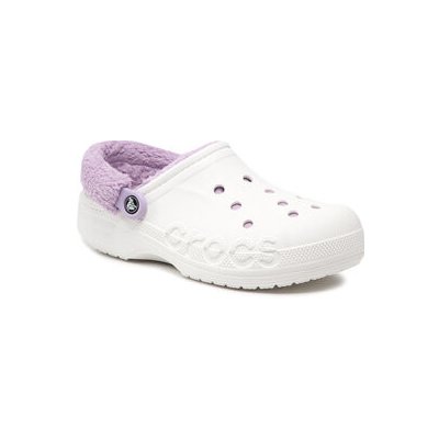 Crocs Baya Lined Fuzz Strap Clog Nazouváky 206633 White Lavender – Zboží Mobilmania