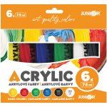 Junior Akrylové barvy 75 ml 6 ks sada Basic – Hledejceny.cz