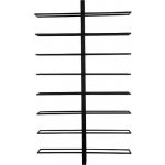 Present Time Nástěnný stojan na víno PTBK 90cm, černý – Sleviste.cz