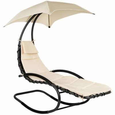 MultiGarden PH158A Zahradní houpací lehátko s baldachýnem béžové – Hledejceny.cz