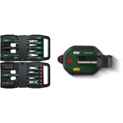 PARKSIDE Sada šroubováků (37dílná) a laserové vodováhy s měřícím pásmem PLLM 10 A1 – Zbozi.Blesk.cz