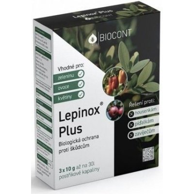 Biocont Lepinox Plus Biologická ochrana proti škůdcům 3 x 10 g – Sleviste.cz