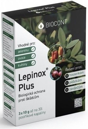 Biocont Lepinox Plus Biologická ochrana proti škůdcům 3 x 10 g