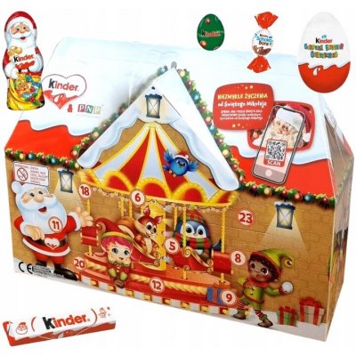 Kinder Mix Velký 3D Adventní kalendář ve tvaru Vlaku 221g – Sleviste.cz