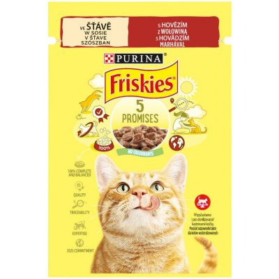 FRISKIES s hovězím 85 g – Zboží Mobilmania