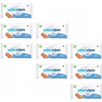 WATERWIPES 100% BIO odbouratené ubrousky 9 x 60 ks – Zbozi.Blesk.cz