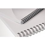 COPIERLAND Kovové hřbety černé 3:1 pro drátěnou vazbu, průměr 12,7mm, vazba max. 100listů, 100ks – Zboží Živě
