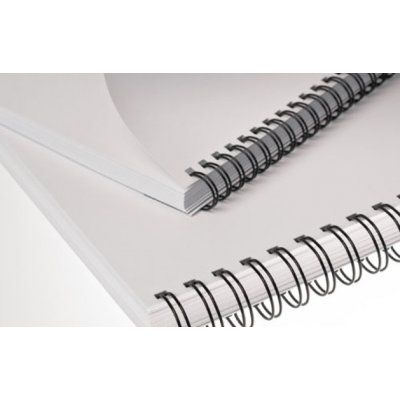 COPIERLAND Kovové hřbety černé 3:1 pro drátěnou vazbu, průměr 12,7mm, vazba max. 100listů, 100ks – Zboží Živě
