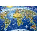 Educa Genuine World Landmarks Globe 2000 dílků