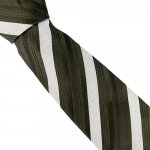 Černo stříbrná kravata Pruhy – Zboží Dáma