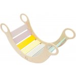 Montessori ELIS DESIGN houpačka 5in1 light varianta: natur okraje, barevné desky – Zboží Dáma
