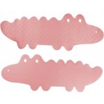 BocioLand Protiskluzová podložka do vany Krokodýl 33x90 cm, růžová – Zboží Dáma