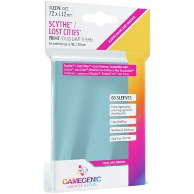 Game Genic Prime Scythe/Lost Cities Sleeves 72 x 112 mm Clear – Hledejceny.cz