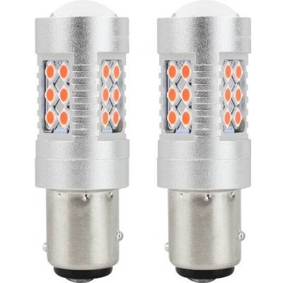 AMIO LED žárovky CANBUS 3030 24SMD 1157 BAY15D PR21/5W Red 12V/24V – Hledejceny.cz