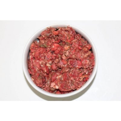 Masožravci Hovězí a krůtí mix s dršťkami 1 kg – Zboží Dáma