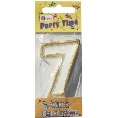 Arpex Svíčky dortové 7 zlatá 11171 – Zboží Dáma