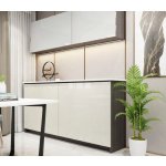 Cemux In Line skříňové naložené dveře v jedné rovině 1150-1750mm,v.1000mm, 20 kg s tlumením – Zbozi.Blesk.cz