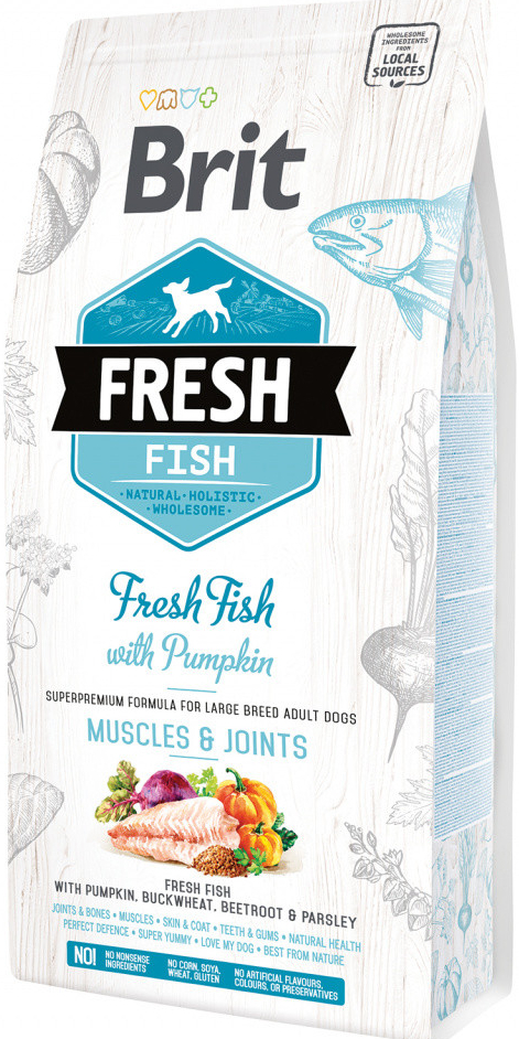 Brit Fresh Fish with Pumpkin Adult Large Muscles & Joints 2,25 kg