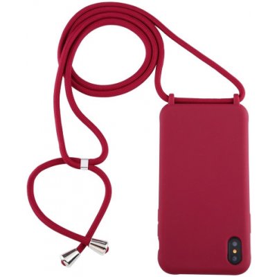 VSECHNONAMOBIL 33267 ROPE se šňůrkou Apple iPhone X XS červený – Zboží Živě