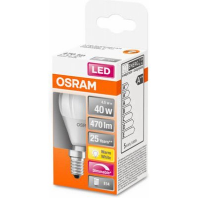 Osram LED E14 4,5W 827 Superstar matná stmívací – Zbozi.Blesk.cz