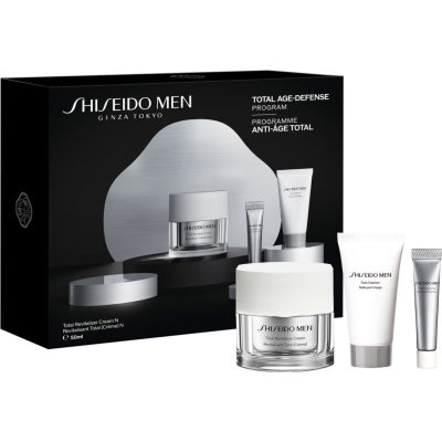 Shiseido Men denní krém 50 ml + čisticí pěna na obličej 30 ml + lehký oční krém 5 ml kosmetická sada – Zboží Mobilmania