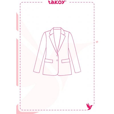 Takoy Elektronický PDF střih dámské sako z nepromokavé šušťákoviny Gracie-40-46 – Hledejceny.cz