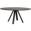 Jídelní stůl Rowico Hnědý dubový jídelní stůl Carradale 150 cm s černými nohami V