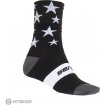 Sensor ponožky Stars BlackWhite Černá,Bílá