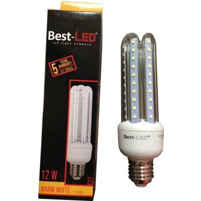 Best-Led E27 12W teplá bílá BL-3U-12-WW-E27 – Zboží Mobilmania