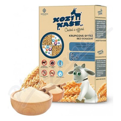 GOLDIM Kozí kaše krupicová sytící bez ochucení 200 g – Zboží Dáma GOLDIM Kozí kaše krupicová sytící bez ochucení 200 g – Zboží Dáma