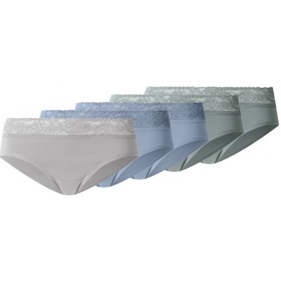 esmara Dámské kalhotky s krajkou Hipster 5 kusů zelená modrá šedá – Sleviste.cz