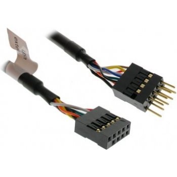 Akasa EXUSBI-40 USB 2.0, 2x 4pin USB MALE - 2x4pin USB FEMALE, 40cm