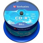 Verbatim CD-R 700MB 52x, AZO, spindle, 50ks (43351) – Sleviste.cz