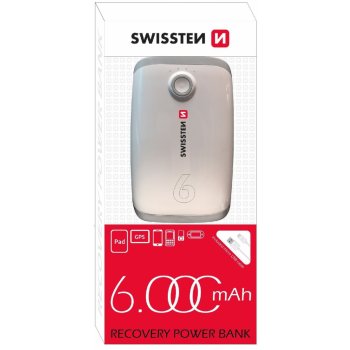 Swissten RECOVERY POWER BANK 6000 mAh