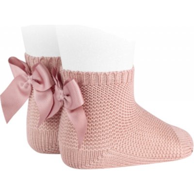 Cóndor Ponožky s mašlí starorůžové – Sleviste.cz